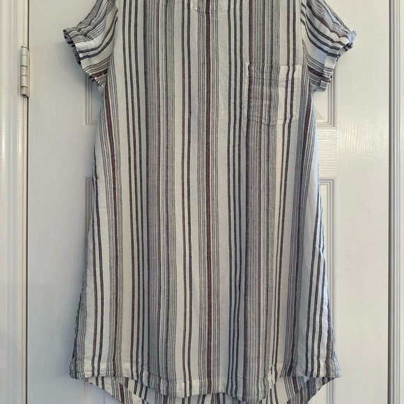 Cloth & Stone for Anthropologie Striped Linen Blend Tunic Dress – Women’s M - Picture 2 of 8